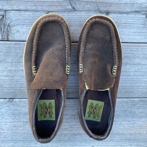 Quicksilver Brown Slip On Leather Shoe Size 8